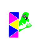 color humans（個別スタンプ：36）