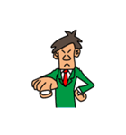 Business Man in Suit（個別スタンプ：17）