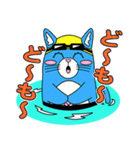 プールに泳ぎに行くニャン！（個別スタンプ：14）