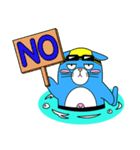 プールに泳ぎに行くニャン！（個別スタンプ：18）