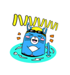 プールに泳ぎに行くニャン！（個別スタンプ：27）