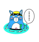 プールに泳ぎに行くニャン！（個別スタンプ：32）