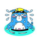 プールに泳ぎに行くニャン！（個別スタンプ：39）
