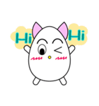 猫のトリックオアトリート（個別スタンプ：1）