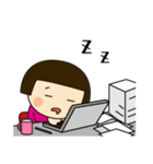 おかっぱ娘 第2弾（個別スタンプ：34）