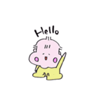 お座りするぴよこさん。そこそこかわいい！（個別スタンプ：1）