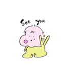 お座りするぴよこさん。そこそこかわいい！（個別スタンプ：3）