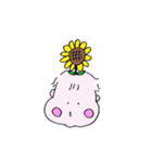 お座りするぴよこさん。そこそこかわいい！（個別スタンプ：34）