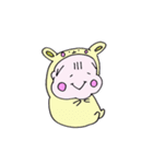 お座りするぴよこさん。そこそこかわいい！（個別スタンプ：38）