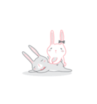 Rabbit Bunny Cute Couple（個別スタンプ：31）