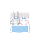 Rabbit Bunny Cute Couple（個別スタンプ：39）