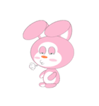 Mischievous Pink Rabbit（個別スタンプ：1）