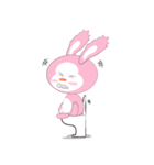 Mischievous Pink Rabbit（個別スタンプ：13）