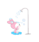 Mischievous Pink Rabbit（個別スタンプ：14）