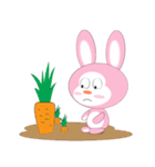 Mischievous Pink Rabbit（個別スタンプ：17）