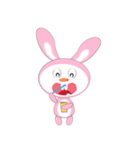 Mischievous Pink Rabbit（個別スタンプ：25）