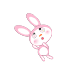 Mischievous Pink Rabbit（個別スタンプ：37）