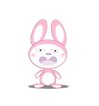 Mischievous Pink Rabbit（個別スタンプ：38）