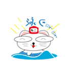可愛い楽しい猫。（個別スタンプ：40）