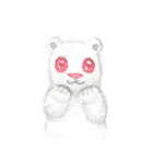 white and brown bear（個別スタンプ：17）