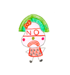 hand-drawing watermelon girl（個別スタンプ：8）