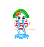 hand-drawing watermelon girl（個別スタンプ：22）