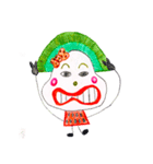 hand-drawing watermelon girl（個別スタンプ：34）