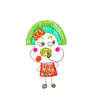 hand-drawing watermelon girl（個別スタンプ：38）