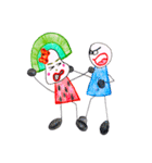 hand-drawing watermelon girl（個別スタンプ：39）