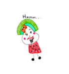 hand-drawing watermelon girl（個別スタンプ：40）