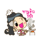 Nong Chompoo cute girl（個別スタンプ：14）