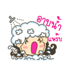 Nong Chompoo cute girl（個別スタンプ：19）