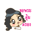 Nong Chompoo cute girl（個別スタンプ：32）
