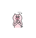 シンプルなぶたくんの日常（個別スタンプ：11）