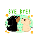 Daks black tan and Toy poodle（個別スタンプ：2）