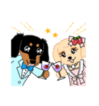 Daks black tan and Toy poodle（個別スタンプ：17）