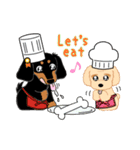 Daks black tan and Toy poodle（個別スタンプ：25）