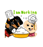 Daks black tan and Toy poodle（個別スタンプ：30）