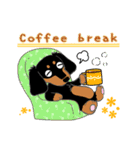 Daks black tan and Toy poodle（個別スタンプ：32）