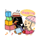 Daks black tan and Toy poodle（個別スタンプ：33）