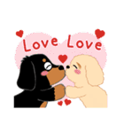 Daks black tan and Toy poodle（個別スタンプ：37）