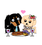Daks black tan and Toy poodle（個別スタンプ：39）