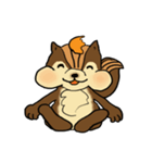 Lovely squirrels（個別スタンプ：4）