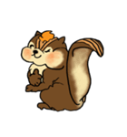 Lovely squirrels（個別スタンプ：6）