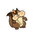 Lovely squirrels（個別スタンプ：19）
