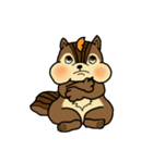 Lovely squirrels（個別スタンプ：22）