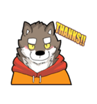 Brown Wolf（個別スタンプ：22）