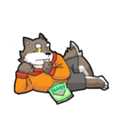 Brown Wolf（個別スタンプ：32）