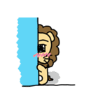 cute fat lion "leo mo" Part 2 (no word)（個別スタンプ：3）