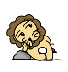 cute fat lion "leo mo" Part 2 (no word)（個別スタンプ：5）
